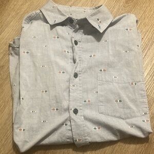 Sovereign Code Light Blue Casual Button Down Shirt